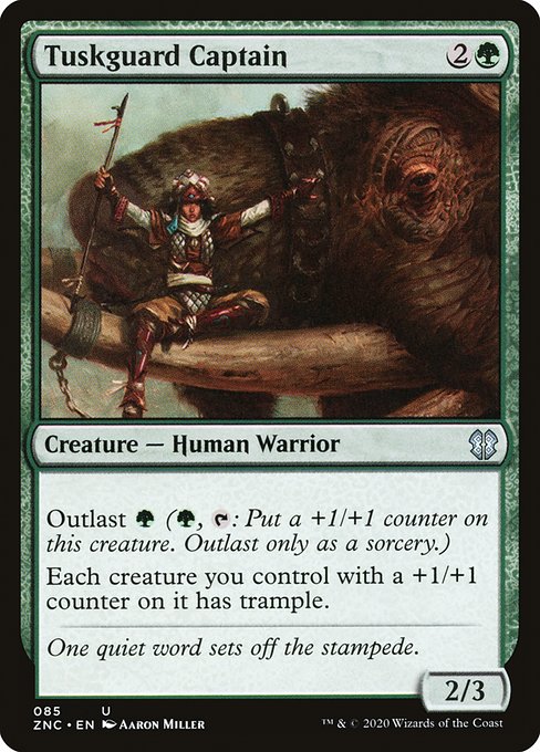 Tuskguard Captain - Zendikar Rising Commander Uncommon Card