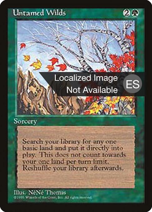 Untamed Wilds - Fourth Edition Foreign Black Border Uncommon Card