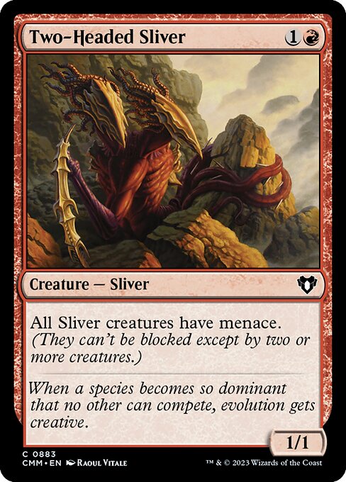 Two-Headed Sliver - Commander Masters Common Card