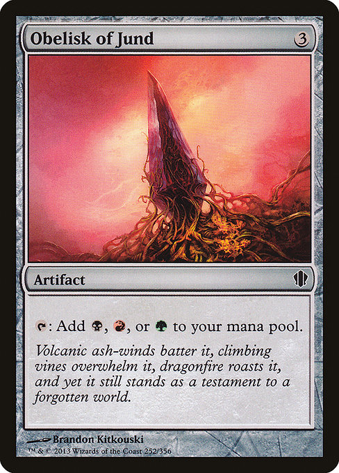 Obelisk of Jund - Commander 2013 Common Card