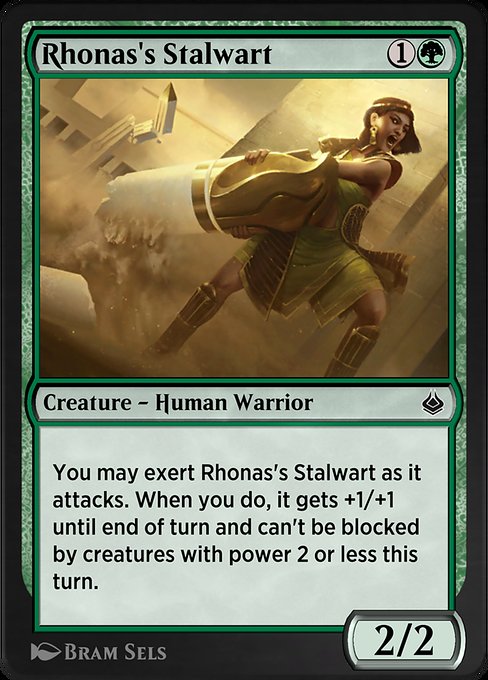 Rhonas's Stalwart - Amonkhet Remastered Common Card