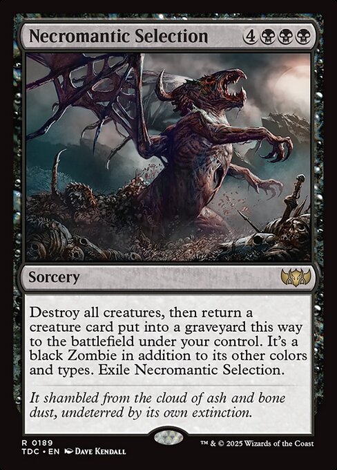 Necromantic Selection - Tarkir: Dragonstorm Commander Rare Card