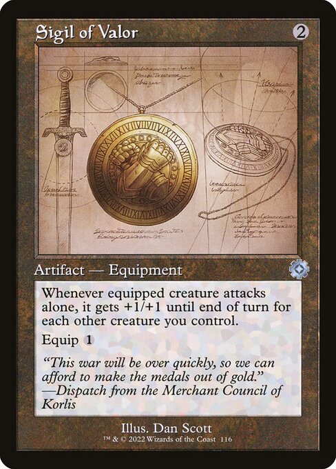 Sigil of Valor - The Brothers' War Retro Artifacts Uncommon Card