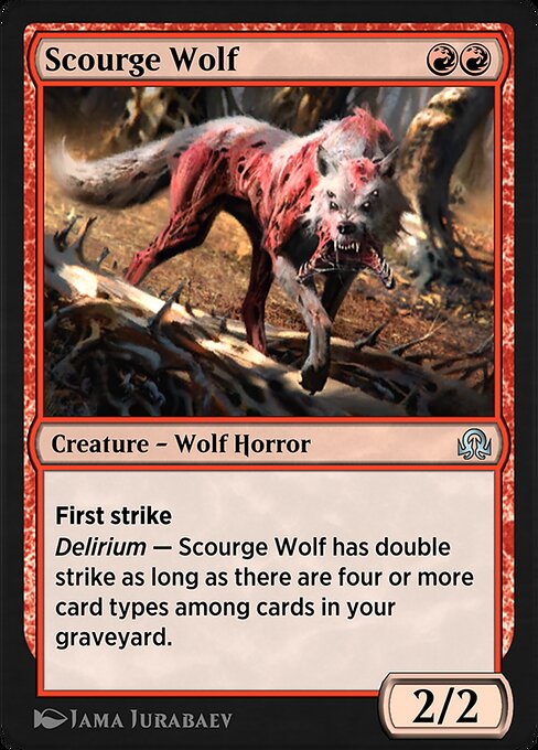 Scourge Wolf - Shadows over Innistrad Remastered Uncommon Card