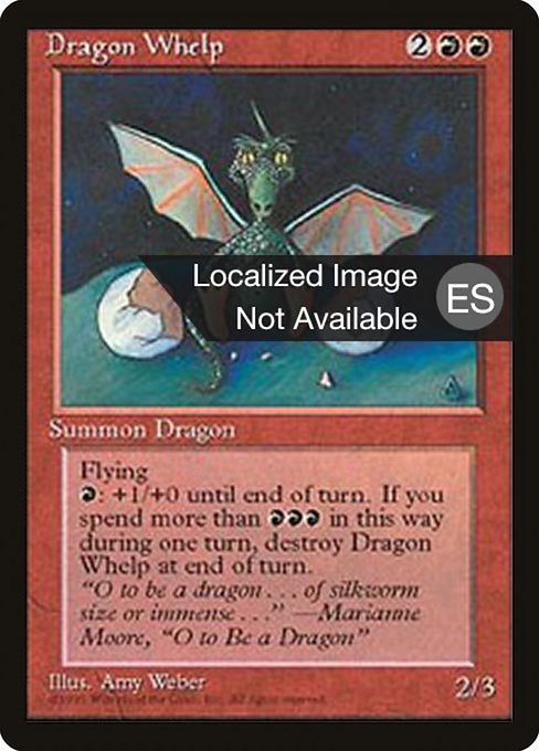 Dragon Whelp - Fourth Edition Foreign Black Border Uncommon Card