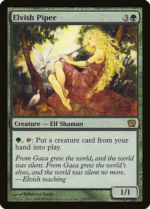 Elvish Piper - Ninth Edition Rare Card