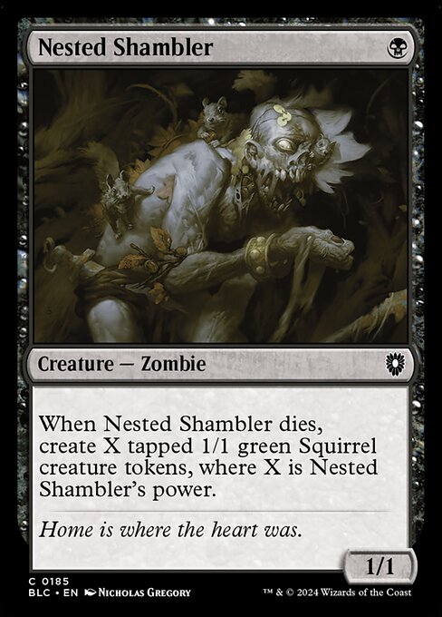 Nested Shambler - Bloomburrow Commander Common Card