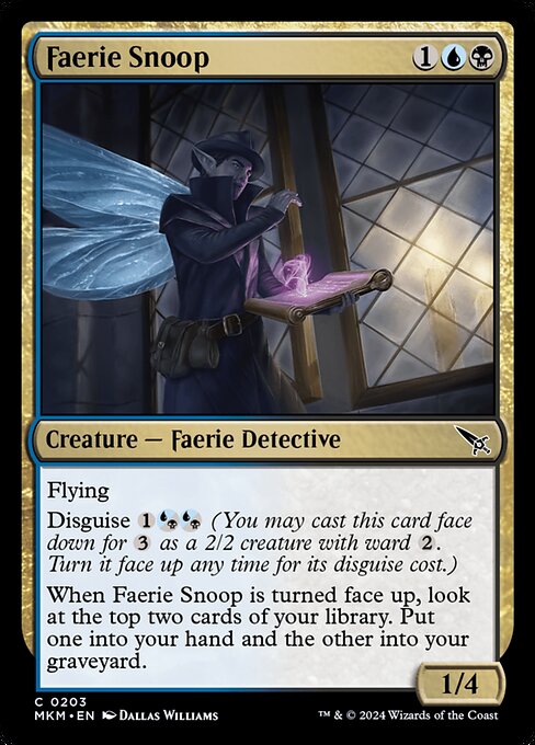 Faerie Snoop - Murders at Karlov Manor Common Card