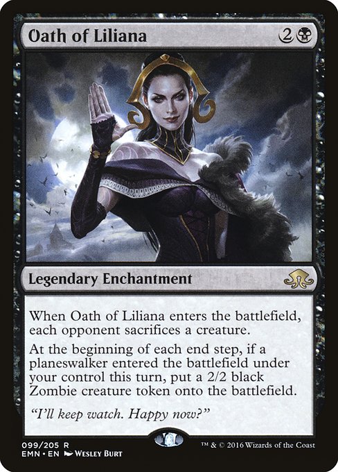 Oath of Liliana - Eldritch Moon Rare Card