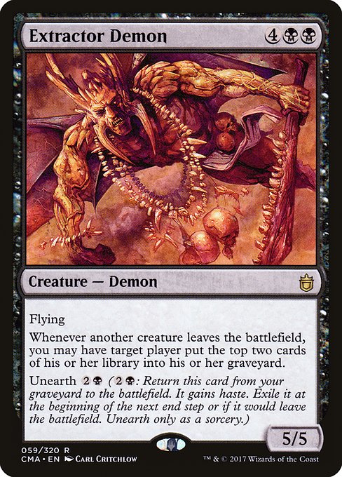 Extractor Demon - Commander Anthology Rare Card
