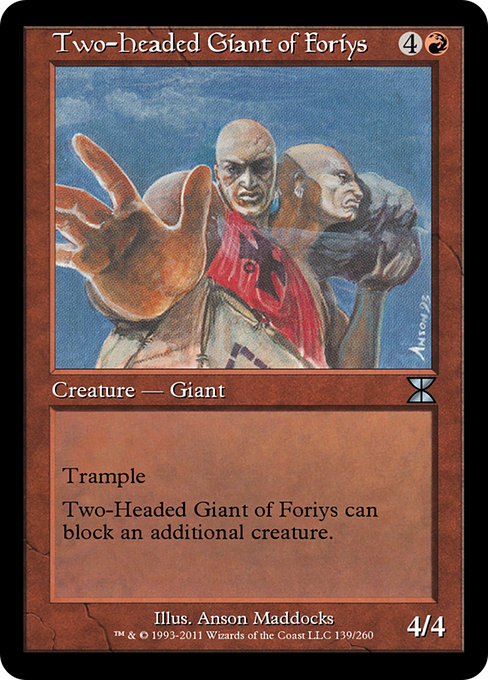 Two-Headed Giant of Foriys - Masters Edition IV Uncommon Card