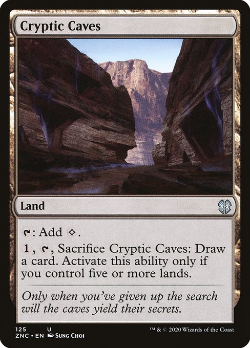 Cryptic Caves - Zendikar Rising Commander Uncommon Card