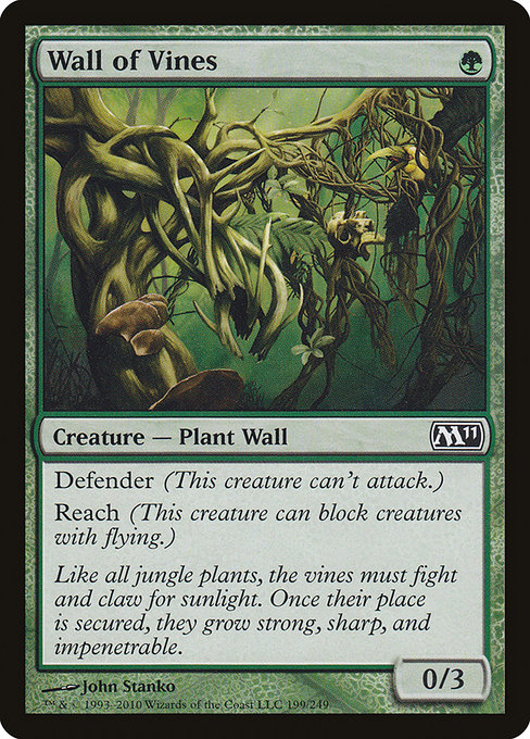Wall of Vines - Magic 2011 Common Card