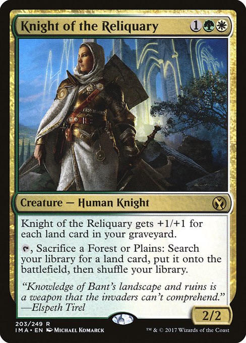 Knight of the Reliquary - Iconic Masters Rare Card