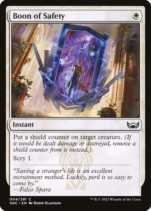Boon of Safety - Streets of New Capenna Common Card