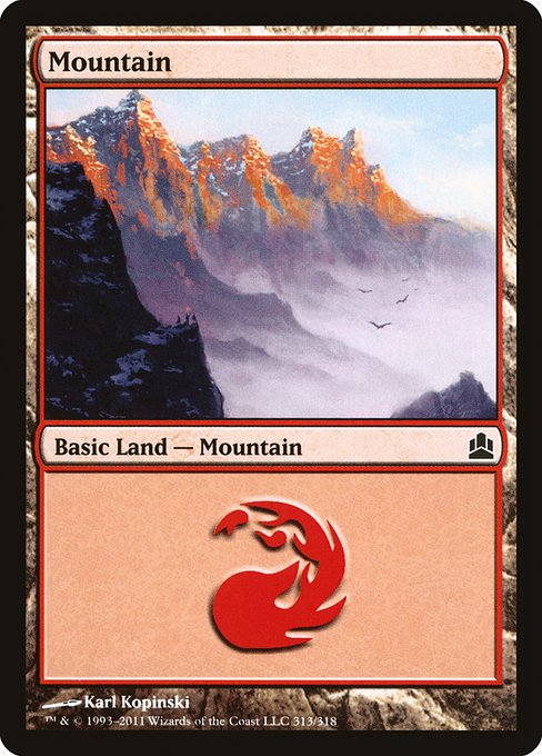 Mountain - Commander 2011 Common Card
