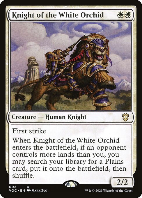 Knight of the White Orchid - Crimson Vow Commander Rare Card