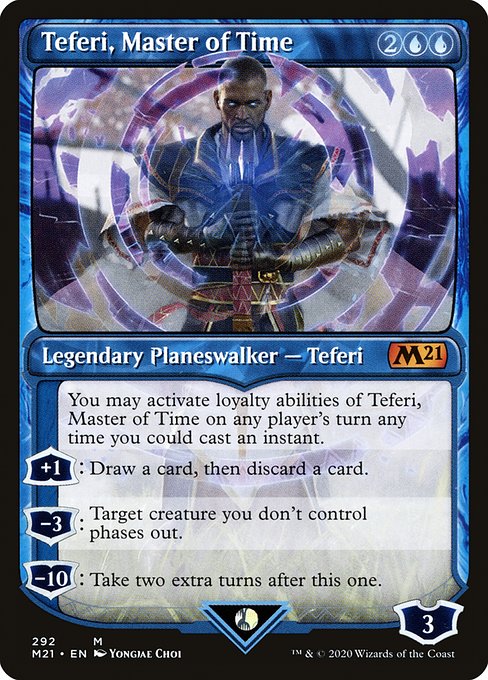 Teferi, Master of Time - Core Set 2021 Mythic Card