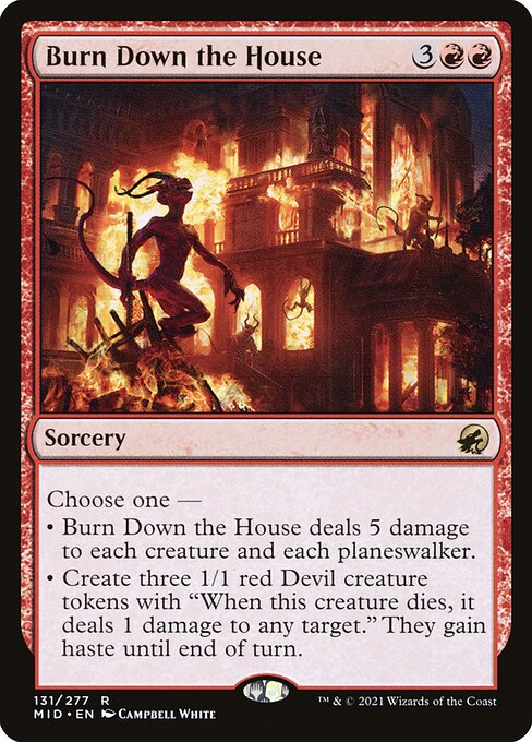 Burn Down the House - Innistrad: Midnight Hunt Rare Card