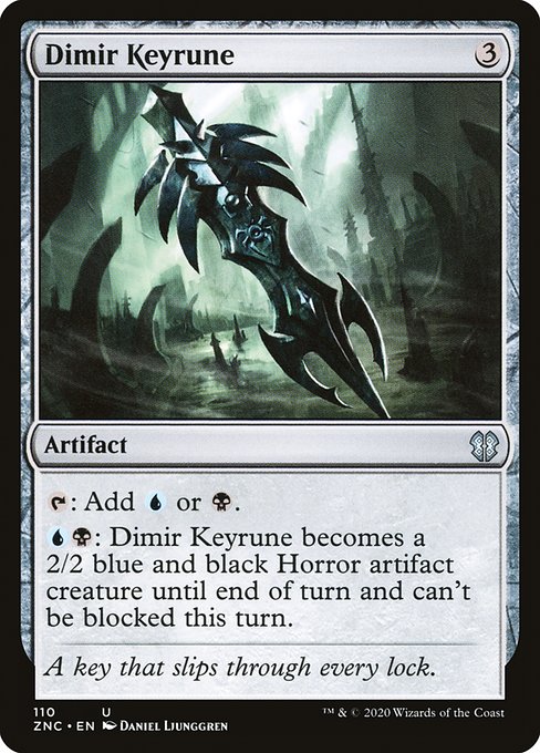 Dimir Keyrune - Zendikar Rising Commander Uncommon Card