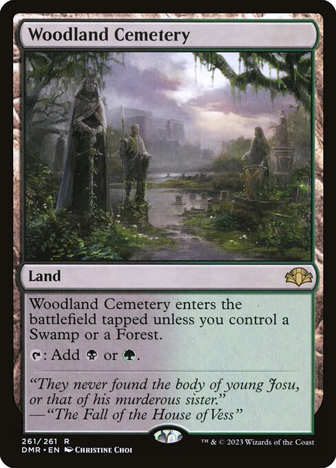 Woodland Cemetery - Dominaria Remastered Rare Card