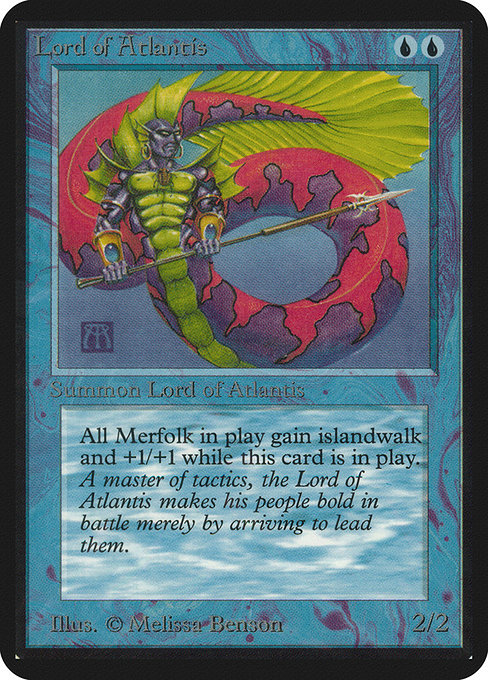Lord of Atlantis - Limited Edition Alpha Rare Card