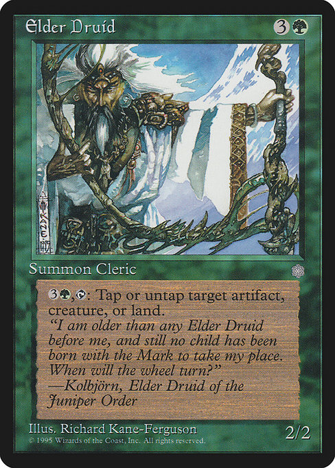Elder Druid - Ice Age Rare Card