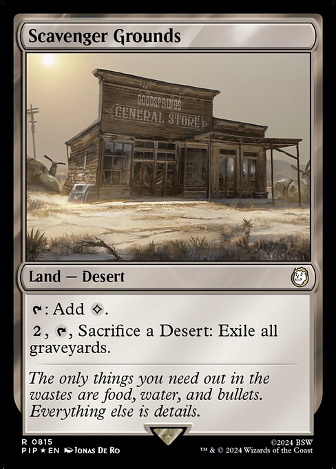 Scavenger Grounds - Fallout Rare Card