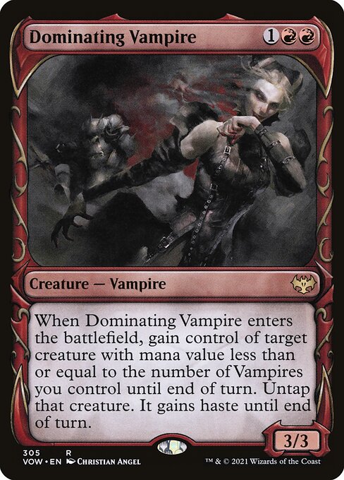 Dominating Vampire - Innistrad: Crimson Vow Rare Card