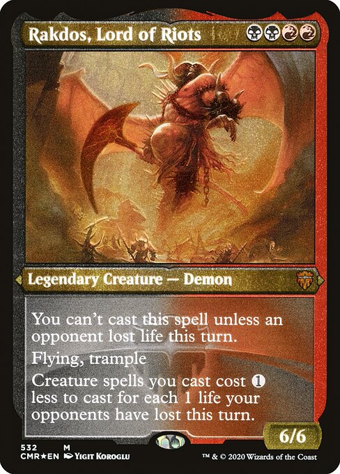 Rakdos, Lord of Riots - Commander Legends Mythic Card