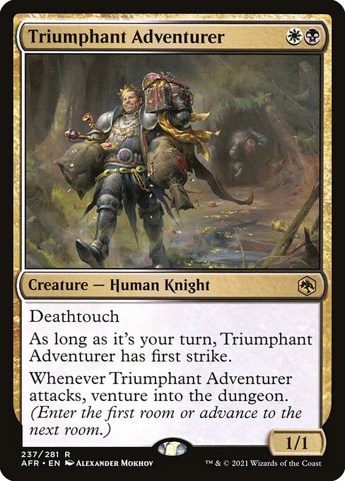 Triumphant Adventurer - Adventures in the Forgotten Realms Rare Card