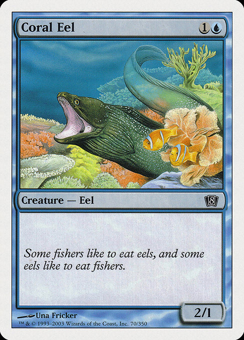 Coral Eel - Eighth Edition Common Card