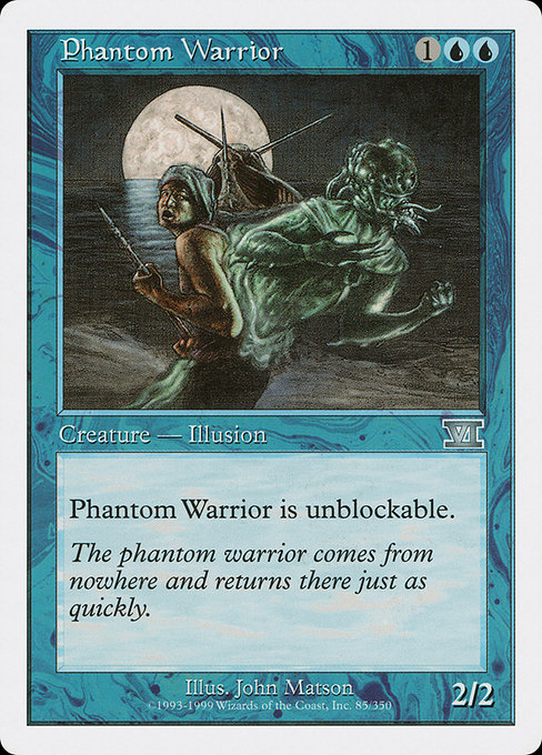 Phantom Warrior - Classic Sixth Edition Uncommon Card