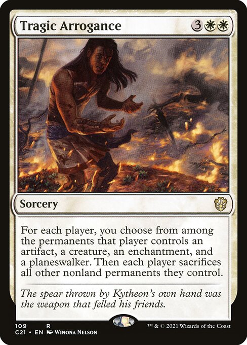 Tragic Arrogance - Commander 2021 Rare Card
