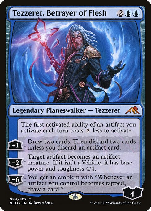 Tezzeret, Betrayer of Flesh - Kamigawa: Neon Dynasty Mythic Card