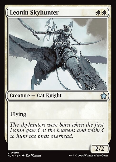 Leonin Skyhunter - Foundations Uncommon Card
