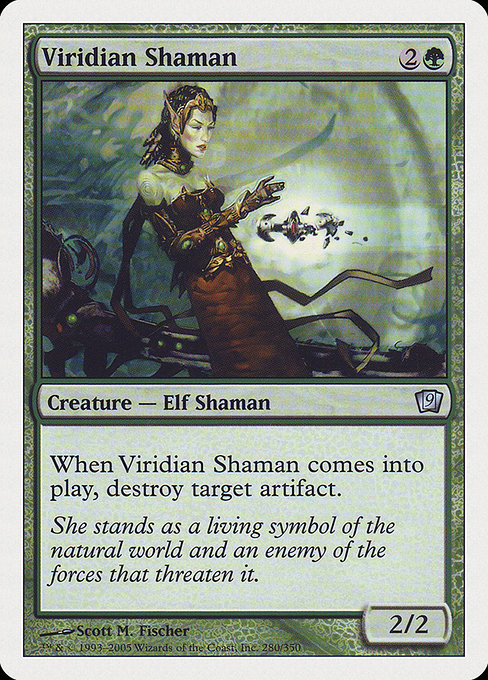 Viridian Shaman - Ninth Edition Uncommon Card