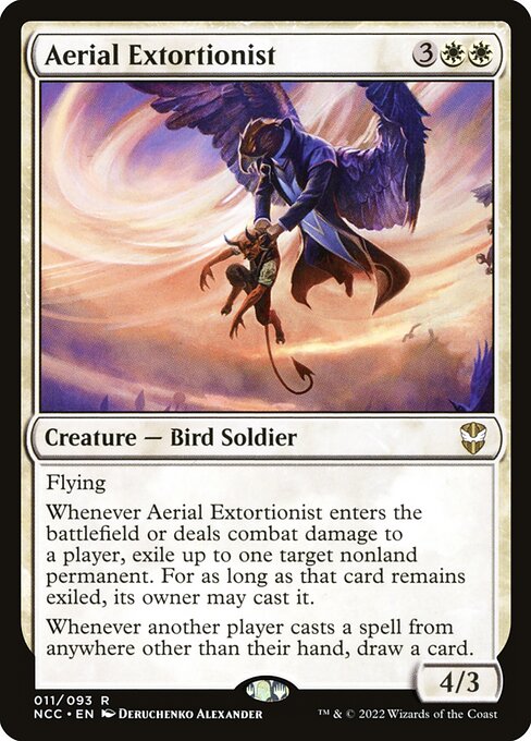 Aerial Extortionist - New Capenna Commander Rare Card