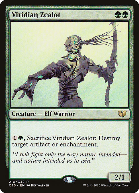 Viridian Zealot - Commander 2015 Rare Card