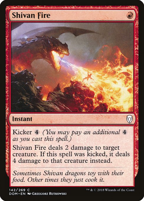 Shivan Fire - Dominaria Common Card
