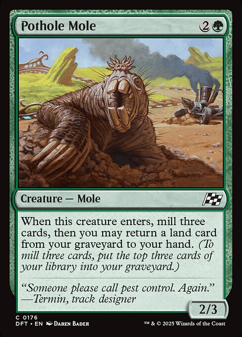 Pothole Mole - Aetherdrift Common Card