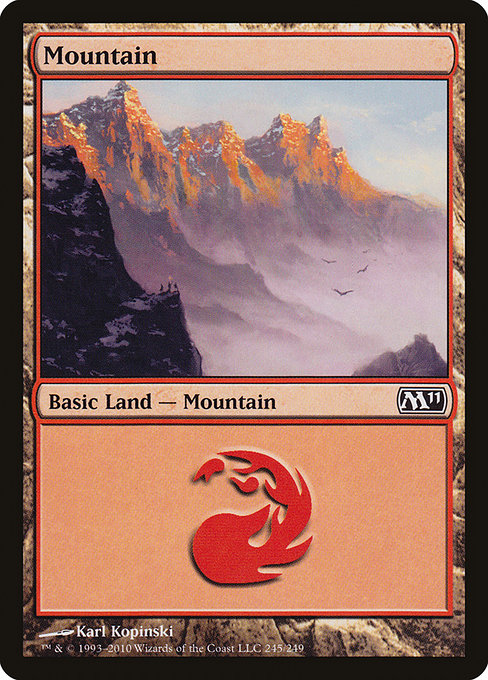 Mountain - Magic 2011 Common Card