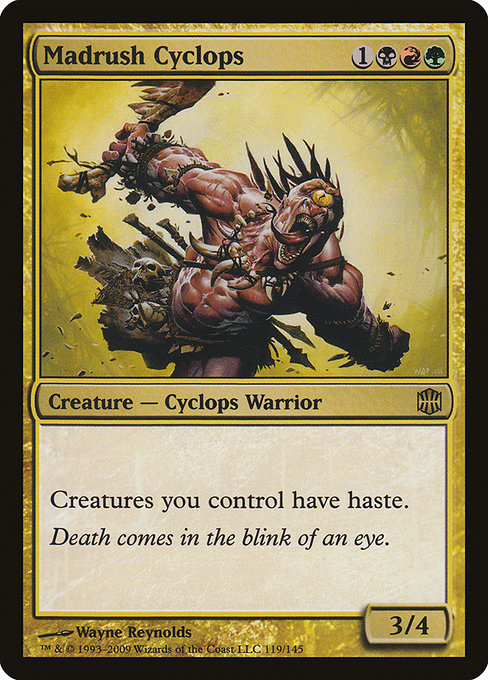 Madrush Cyclops - Alara Reborn Rare Card