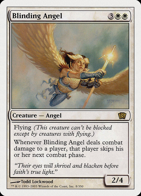 Blinding Angel - Eighth Edition Rare Card