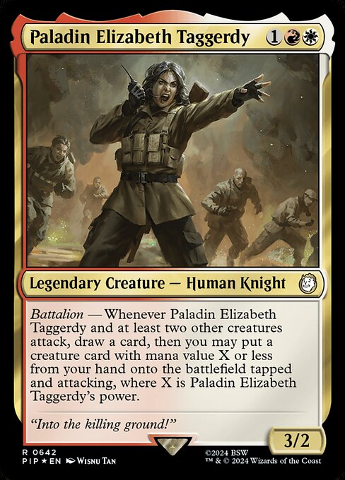 Paladin Elizabeth Taggerdy - Fallout Rare Card