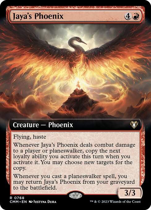 Jaya's Phoenix - Commander Masters Rare Card
