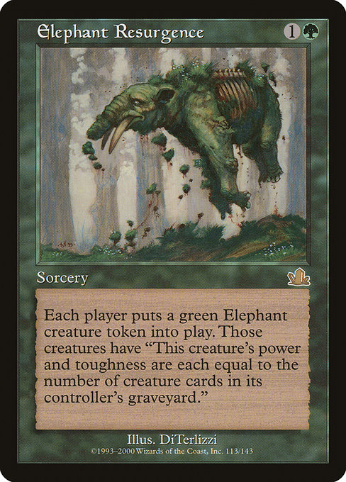 Elephant Resurgence - Prophecy Rare Card
