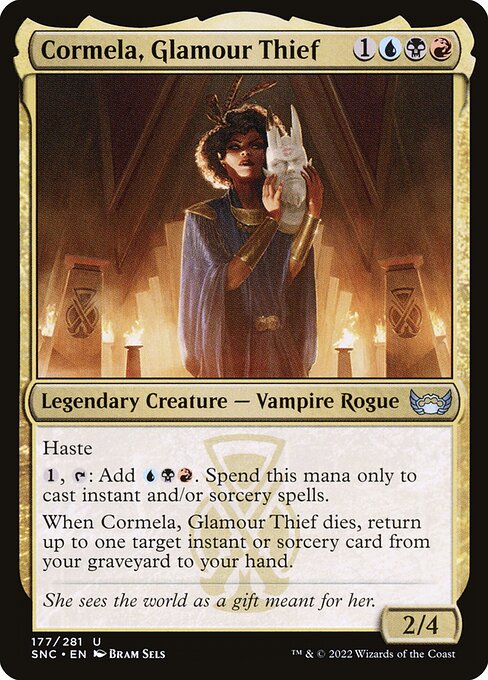 Cormela, Glamour Thief - Streets of New Capenna Uncommon Card