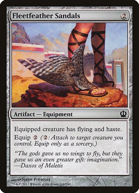 Fleetfeather Sandals - Theros Common Card