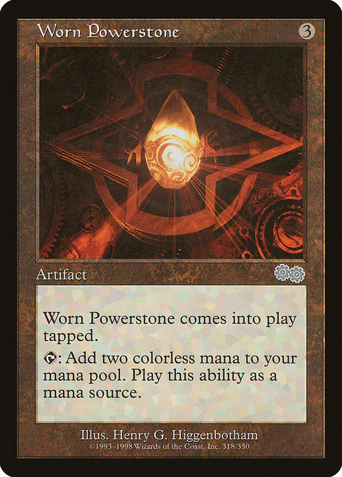Worn Powerstone - Urza's Saga Uncommon Card